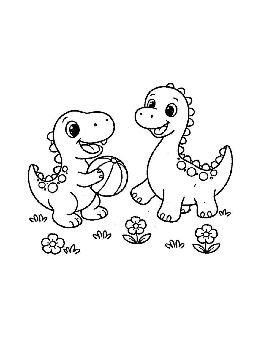 Friendly Dinosaur Friends